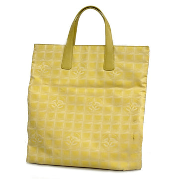CHANEL Tote Bag New Travel Nylon Yellow Ladies