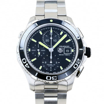 TAG HEUER Aquaracer 500m Chronograph Ceramic CAK2111 Black Dial Watch Men's