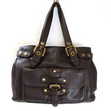 J&M DAVIDSON Women's Leather Handbag,Tote Bag Brown
