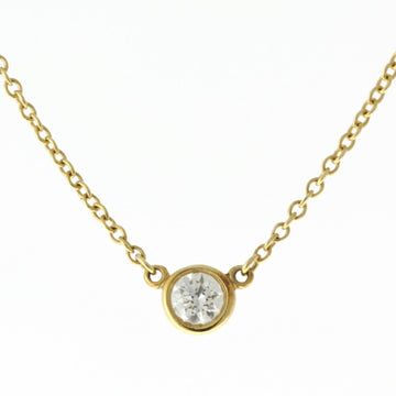TIFFANY&Co. visor yard necklace 18k gold K18 yellow diamond women's