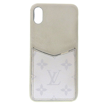 LOUIS VUITTON Taiga Llama Bumper XS MAX iPhone Case Smartphone White M30277