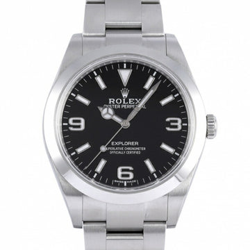 ROLEX Explorer I 214270 black dial watch men