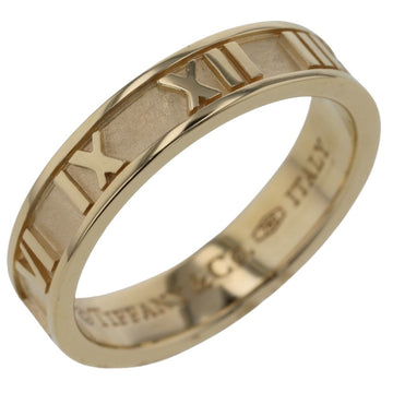 TIFFANY Ring Atlas Width approx. 4mm K18 Yellow Gold No. 8 Women's &Co.