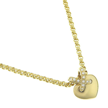 CHAUMET Lien de Heart K18 Yellow Gold x Diamond Women's Necklace