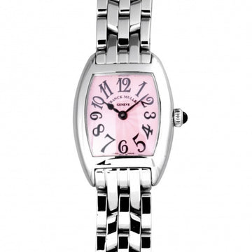 FRANCK MULLER Tonneau Curvex Petit 2502QZ Pink Dial Watch Women's