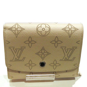 LOUIS VUITTON Mahina Portefeuille Iris Compact M62542 Women's 2-fold wallet with initials
