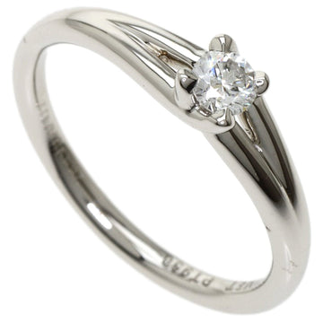 Chaumerian Solitaire Diamond Ring Platinum PT950 Ladies Chaumet