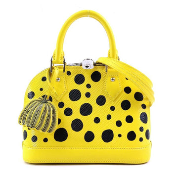LOUIS VUITTON Handbag Crossbody Shoulder Bag LV x YK Alma BB Epi Leather Yellow/Black Silver Women's M21700