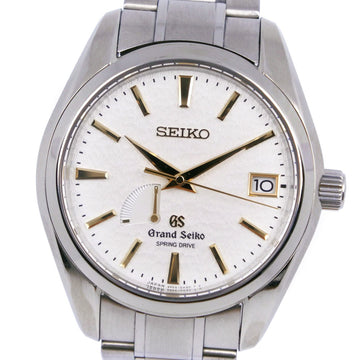 SEIKO Grand Spring Drive Master Shop Model 9R65-0AE0 SBGA059 Titanium Automatic Winding Power Reserve Men's White Dial Watch