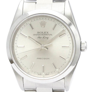 ROLEXPolished  Air King 14000M F Serial Steel Automatic Mens Watch BF557770