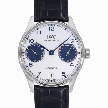 IWC Portugieser Automatic 7 Days Power Reserve White x Blue IW500715 Men's Watch