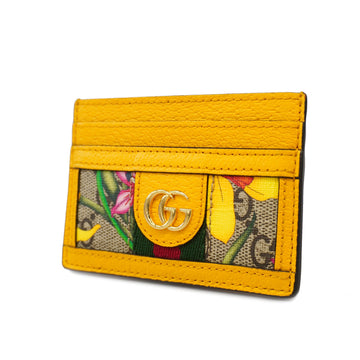 Gucci Ophidia Card Case 523159 Card Case Beige,Yellow