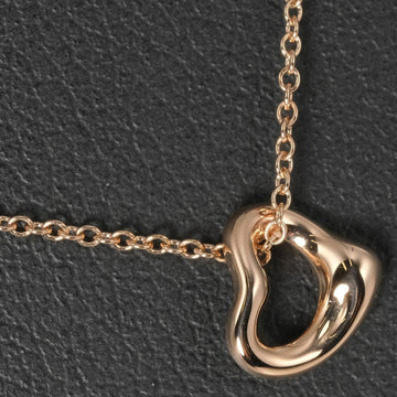 TIFFANY Open Heart Necklace 7mm 1.57g K18PG Pink Gold &Co.