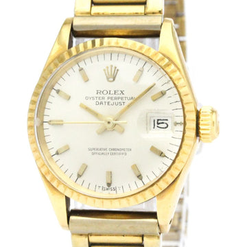 ROLEXVintage  Oyster Perpetual Date 6517 18K Gold Gold Plated Watch BF565095