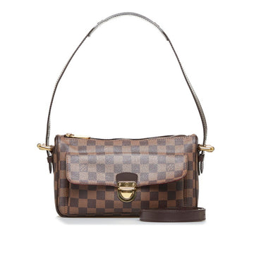 LOUIS VUITTON Damier Ravello GM Shoulder Bag Handbag N60006 Brown PVC Leather Women's