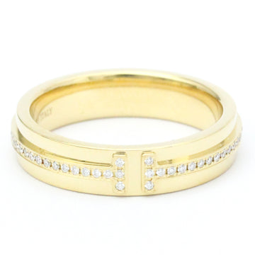 TIFFANY T TWO Narrow Diamond Ring Yellow Gold [18K] Fashion Diamond Band Ring Gold