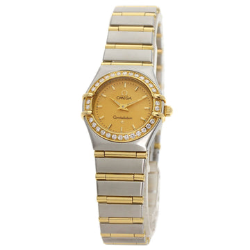 OMEGA 1267.10 Constellation Diamond Bezel Watch Stainless Steel SSxK18YG Women's