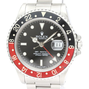 ROLEXPolished  GMT Master II L Serial Steel Automatic Mens Watch 16710 BF554396