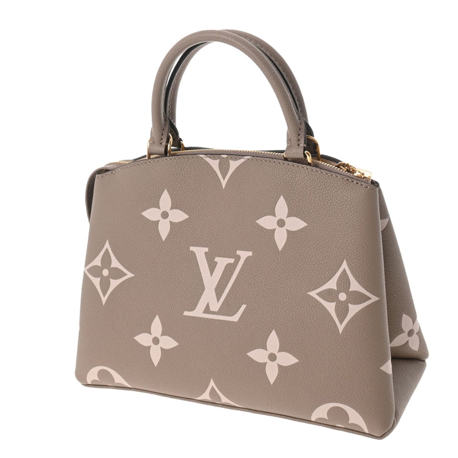 Louis Vuitton - Petit Palais Bag - Tourterelle / Crème - Monogram Leather - Women - Luxury