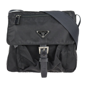 PRADA VELA shoulder bag B8994 nylon leather black