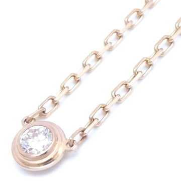 CARTIER Damour SM Necklace B7215700 Small Model Diamants Leger Diamond K18PG Pink Gold 290947