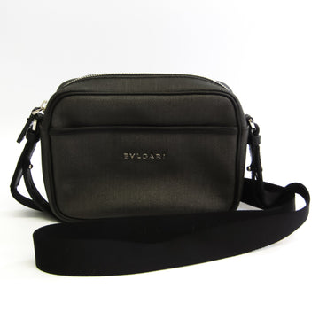 Bvlgari Weekend 32476 Unisex PVC Shoulder Bag Black,Gray