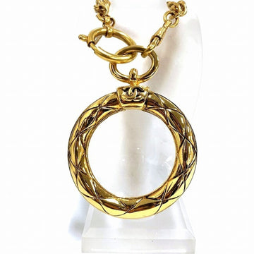 CHANEL Cocomark Loupe Pendant Brand Accessories Necklace Women's