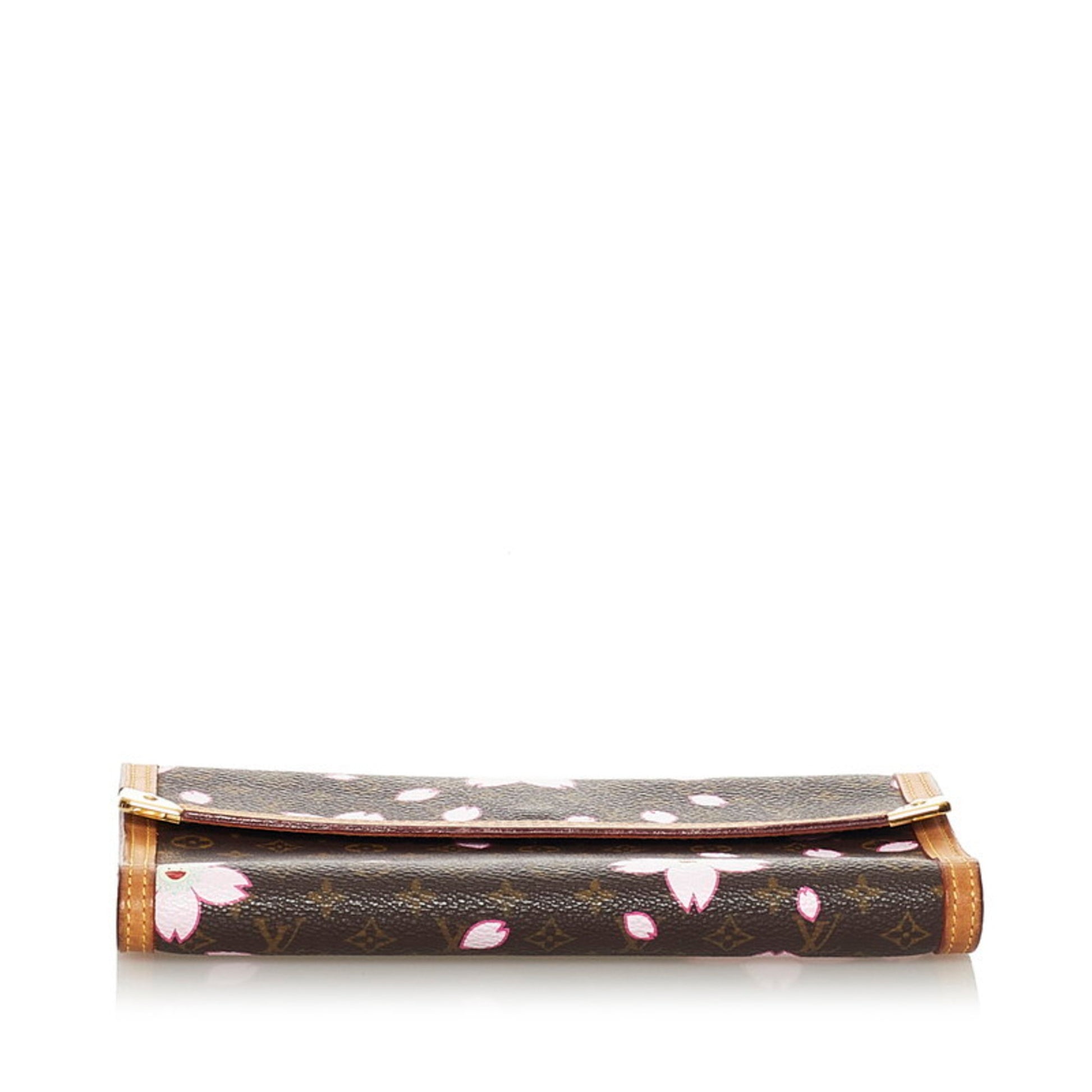 Louis Vuitton Takashi Murakami Cherry Blossom Porte-Tresor Wallet., Lot  #77045