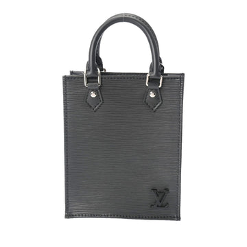 LOUIS VUITTON Epi Petite Sac Pla Black M69441 Women's Leather Handbag