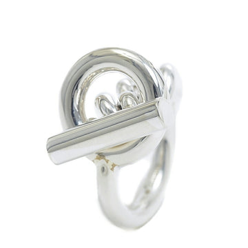 HERMES Echape Croisette Ring Silver SV925 #50