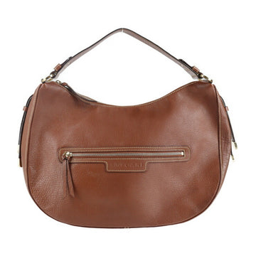 BVLGARI Malta shoulder bag leather brown handbag