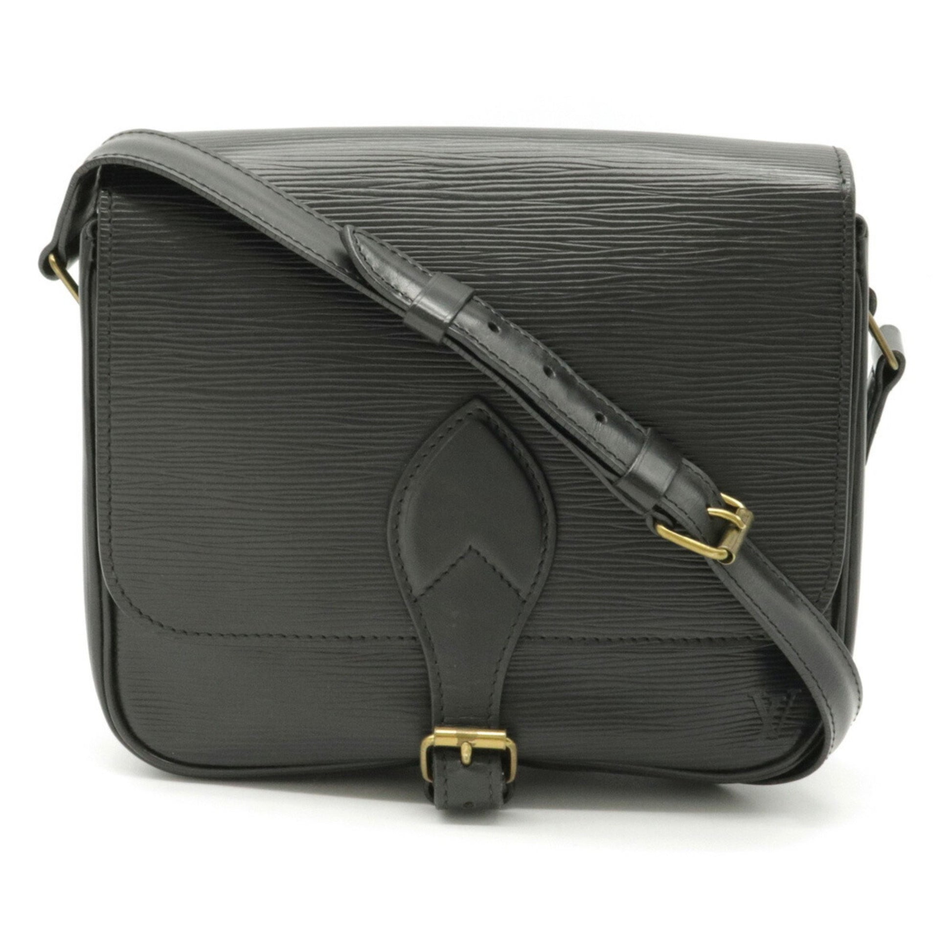 LOUIS VUITTON M52242 Epi Cartouchiere Bag Pochette Crossbody Shoulder Bag  Black