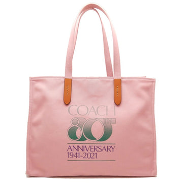COACH C7072 Tote Bag 80TH Anniversary Canvas Pink Outlet 251345