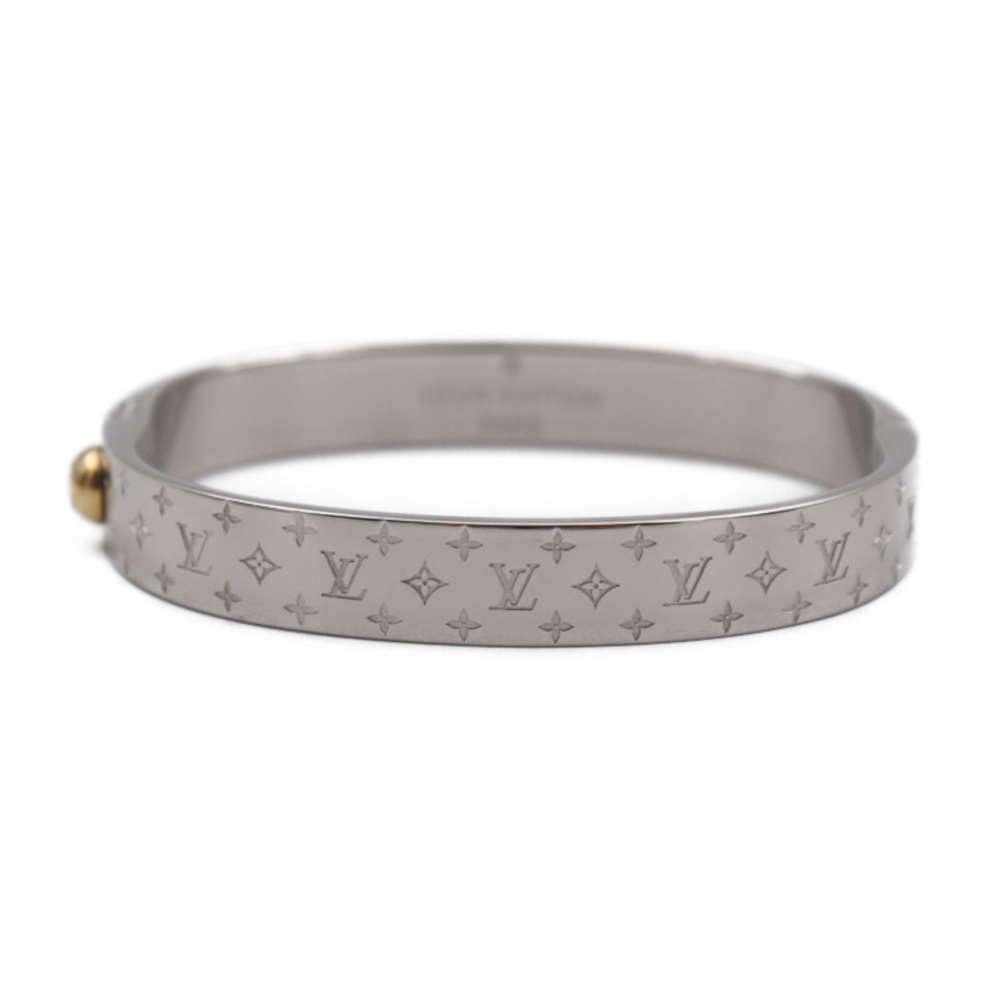 Louis Vuitton Nanogram Cuff Bracelet M00254 Golden Metal ref