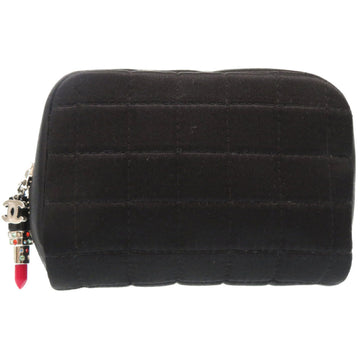 Chanel Choco Bar Silk Satin Pouch Mini Bag Black Lipstick Multistone Cocomark 0124 CHANEL