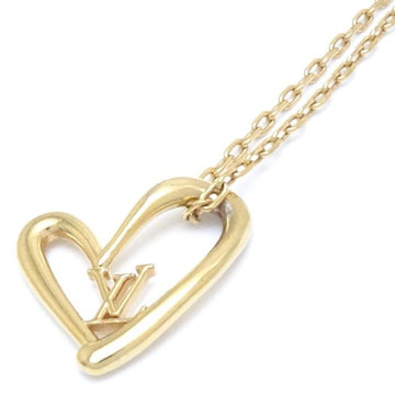 LOUIS VUITTON Collier Heart Foreign Love Necklace M00465 GP Gold Plated 199479