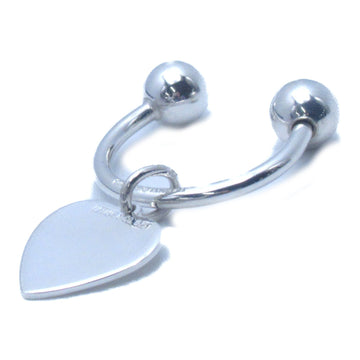 TIFFANY&CO heart tag key ring Silver Silver925