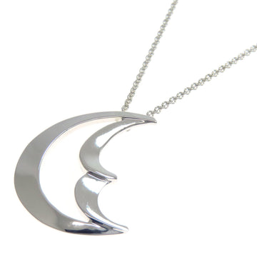 TIFFANY Crescent Moon Medium Necklace Silver Women's &Co.