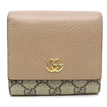 GUCCI GG Marmont Women's Bifold Wallet 598587 Supreme Dusty Pink [Pink]