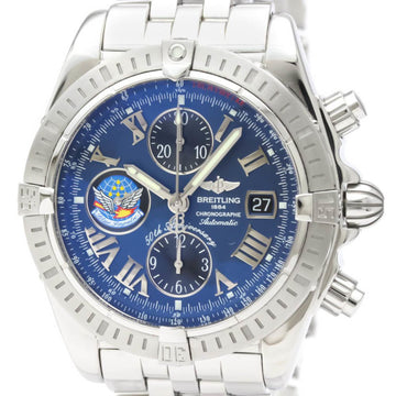 Polished BREITLING Chronomat Evolution Blue Impulse Mens Watch A13356 BF549915