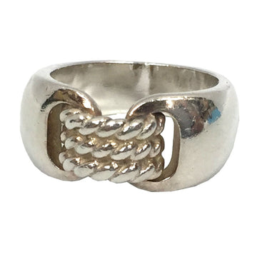HERMES Shuroi SUROIT Ring #51 Rope Design Silver AG925