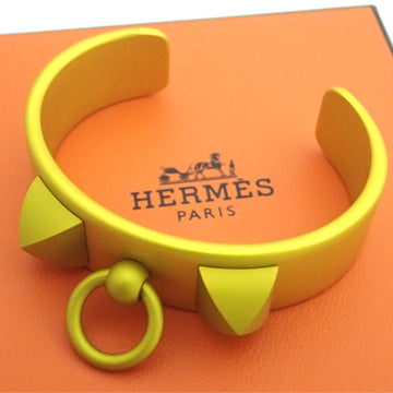 HERMES bangle collie edo cyan yellow gold metal material bracelet wide women's men's