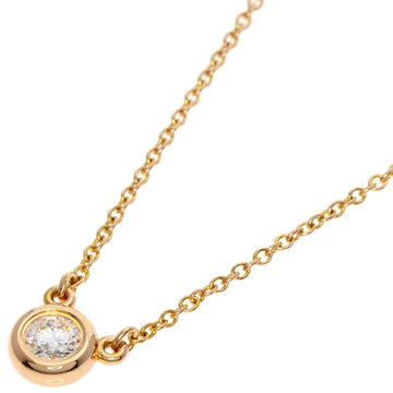 TIFFANY Vis the Yard Diamond Necklace K18 Pink Gold Women's &Co.
