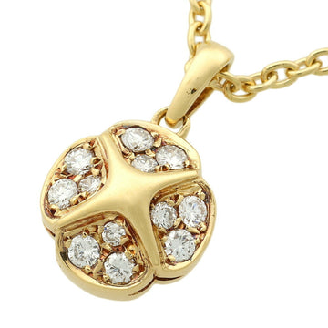 CHRISTIAN DIOR Necklace K18YG Mele Diamond 0.10ct