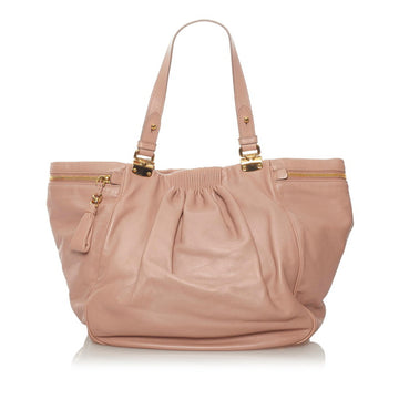 Miu Handbag Pink Leather Ladies MIUMIU