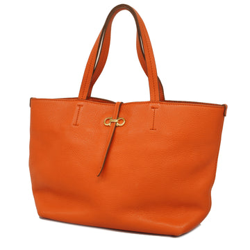 SALVATORE FERRAGAMOAuth  Gancini Tote Bag Women's Leather Tote Bag Orange