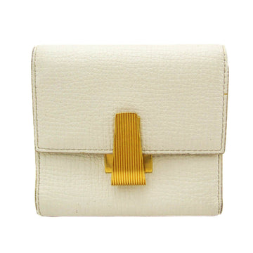 BOTTEGA VENETA Palmerato 576637 Women's Leather Wallet [tri-fold] Off-white