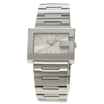 Gucci 100L G Timeless Rectangle Watch Stainless Steel Ladies