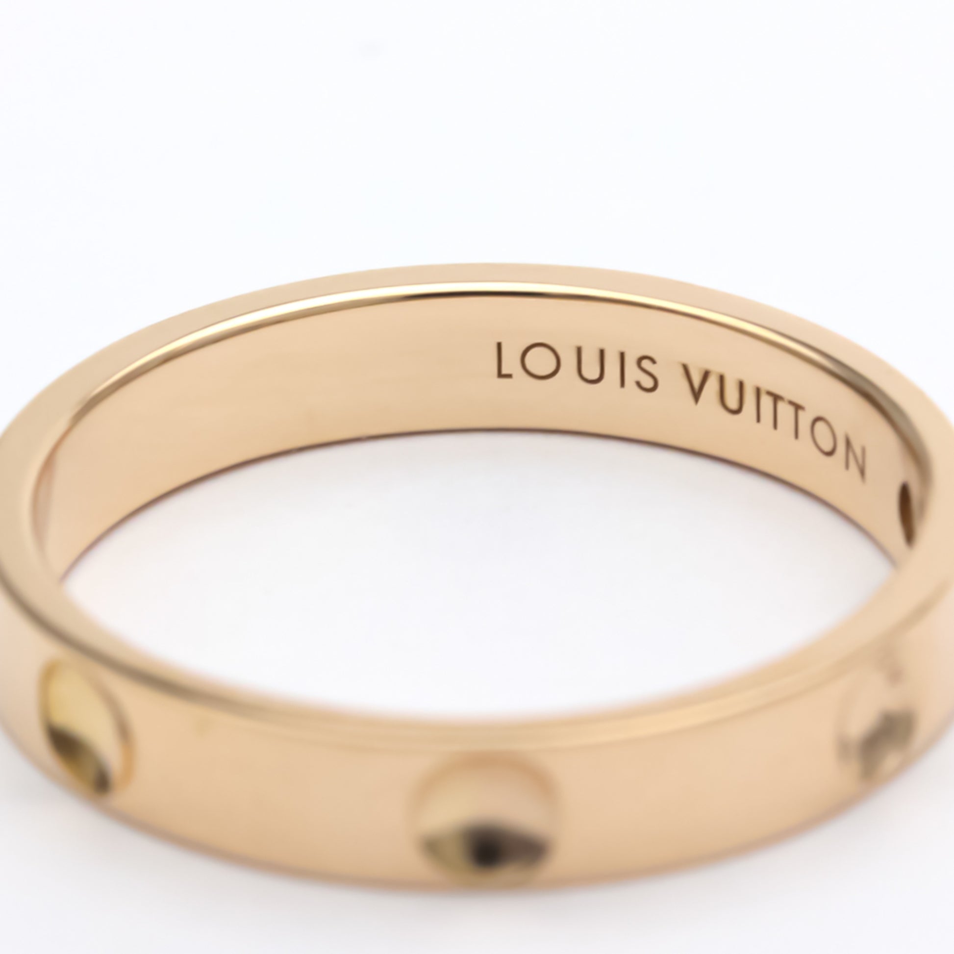 Polished LOUIS VUITTON Alliance Emplant #58 Diamond Ring 18K