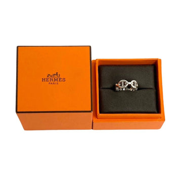 HERMES Chaine d'Ancle Enchene PM Silver 925 #50 No. 10 Ring Women's 27314